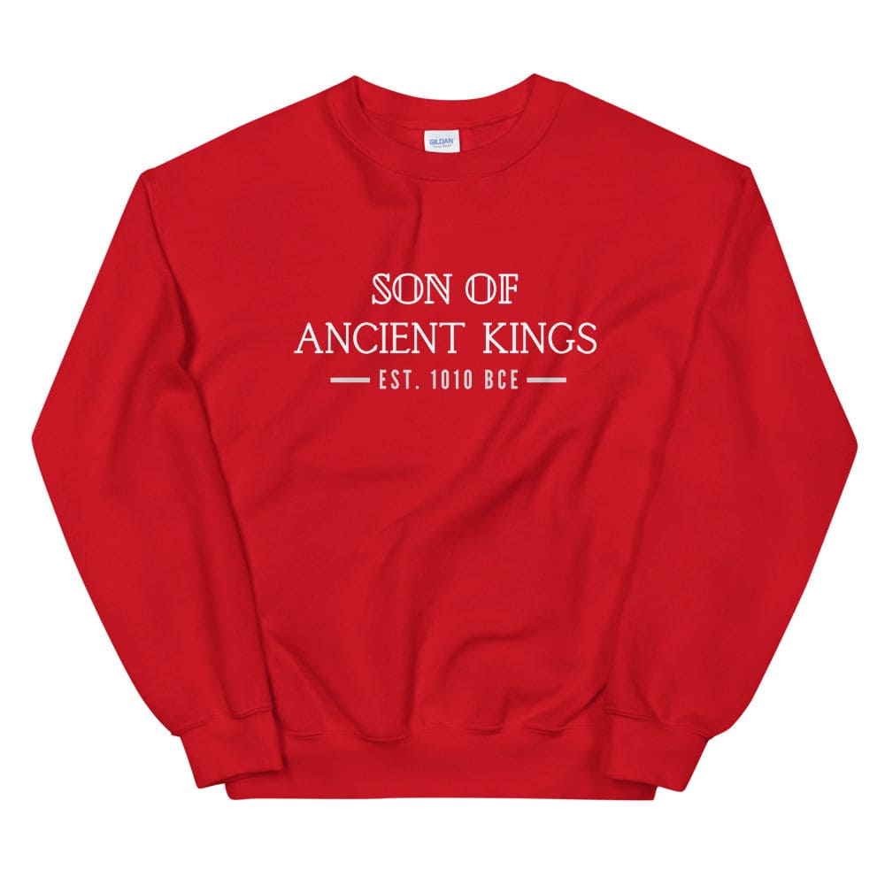 Son of Ancient Kings Sweatshirt - Perfect clothing for Israelites, Black Hebrew Israelites, 12 Tribes of Israel, Black Jews and all people of faith.