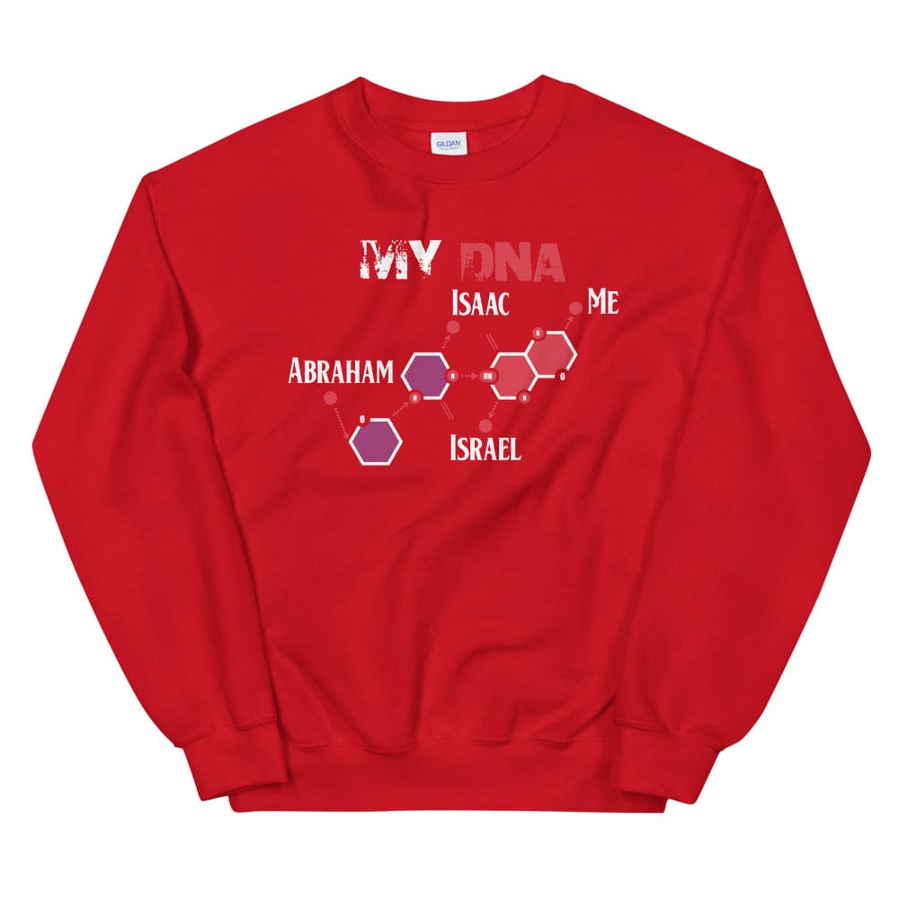 My Israelite DNA Sweatshirt - Perfect clothing for Israelites, Black Hebrew Israelites, 12 Tribes of Israel, Black Jews and all people of faith.