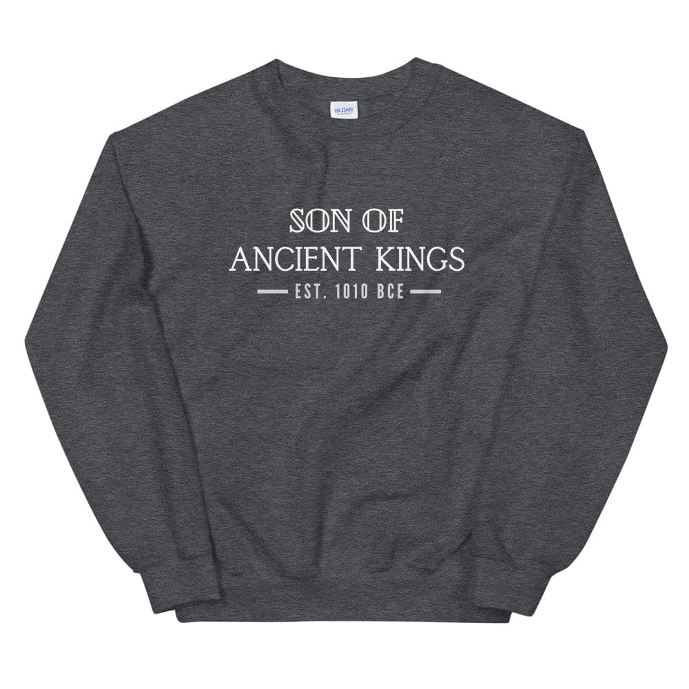 Son of Ancient Kings Sweatshirt - Perfect clothing for Israelites, Black Hebrew Israelites, 12 Tribes of Israel, Black Jews and all people of faith.
