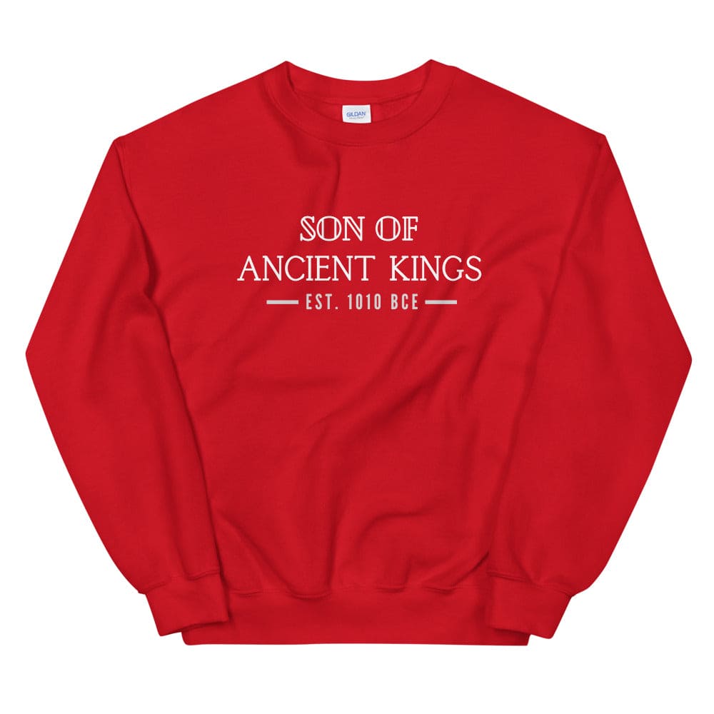 Son of Ancient Kings Sweatshirt - Perfect clothing for Israelites, Black Hebrew Israelites, 12 Tribes of Israel, Black Jews and all people of faith.
