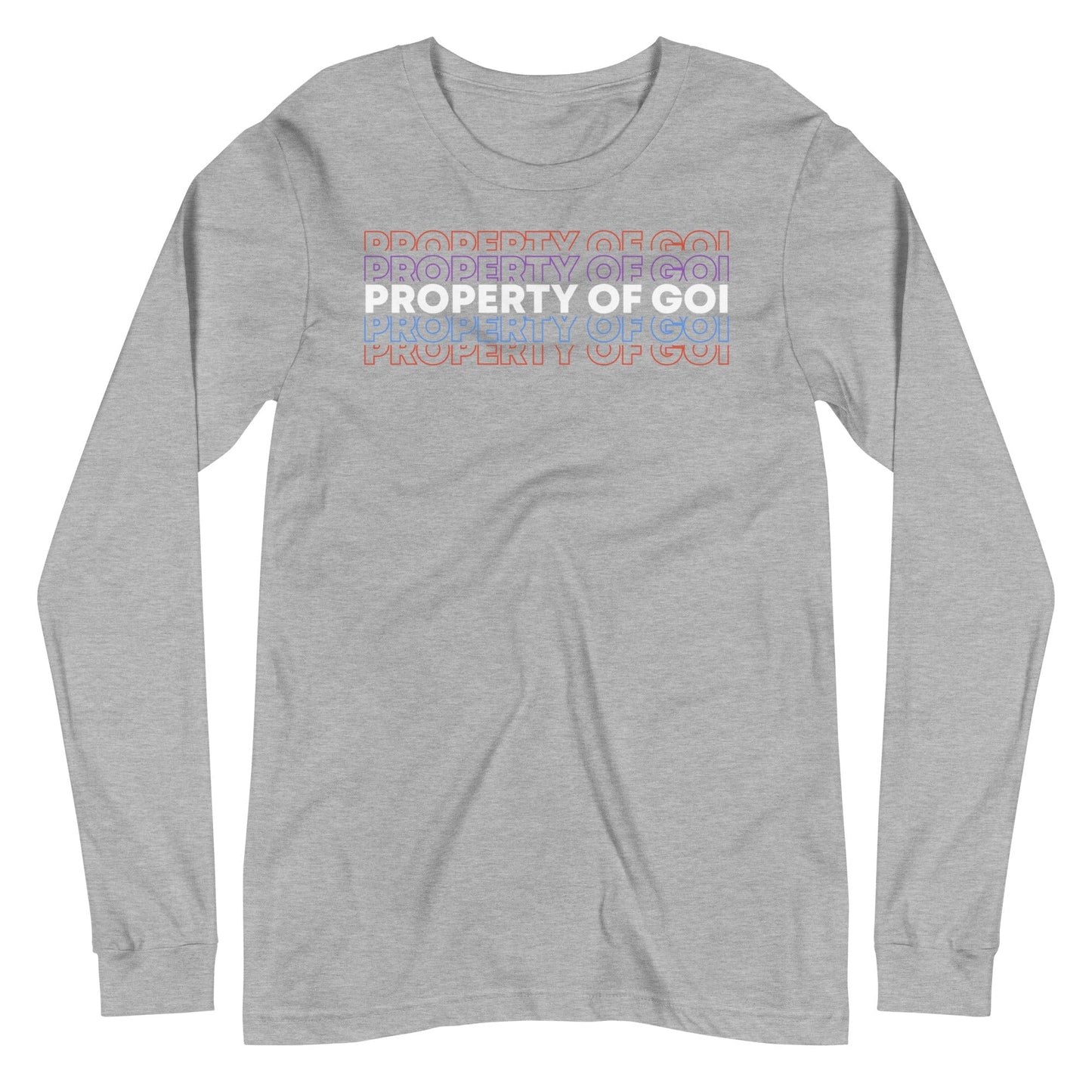 Property of the God of Israel Long Sleeve T-Shirt - Perfect clothing for Israelites, Black Hebrew Israelites, 12 Tribes of Israel, Black Jews and all people of faith.