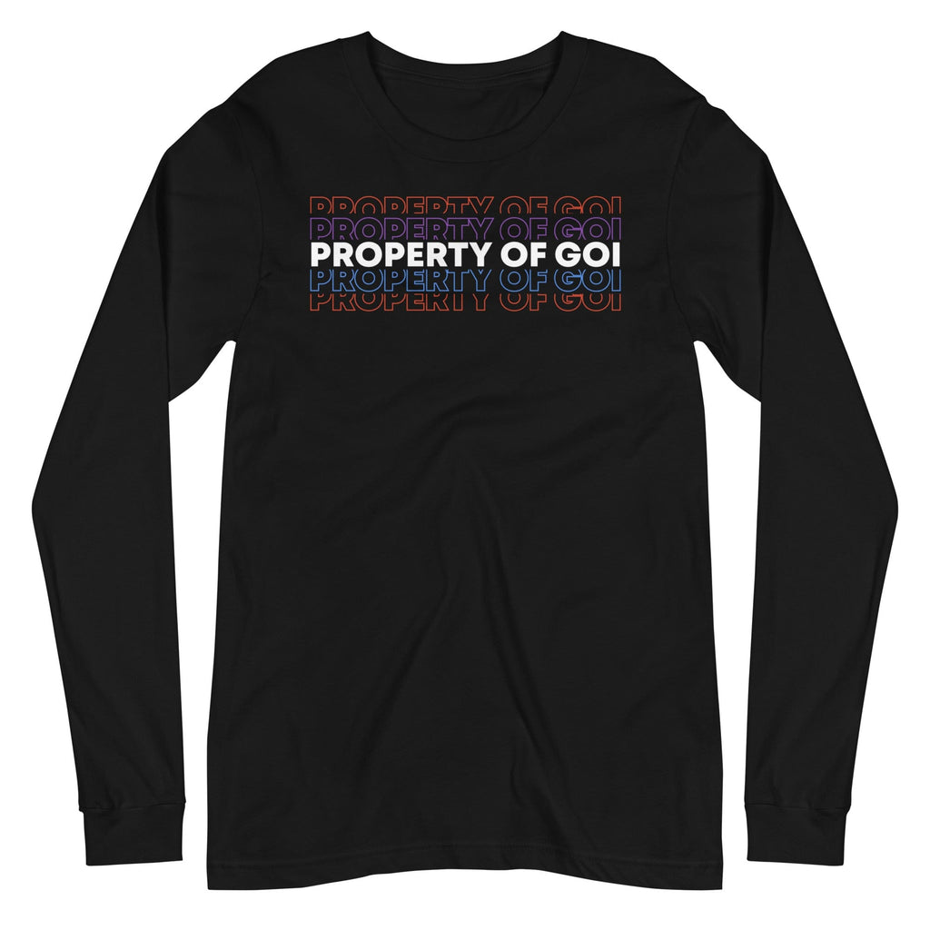 Property of the God of Israel Long Sleeve T-Shirt - Perfect clothing for Israelites, Black Hebrew Israelites, 12 Tribes of Israel, Black Jews and all people of faith.