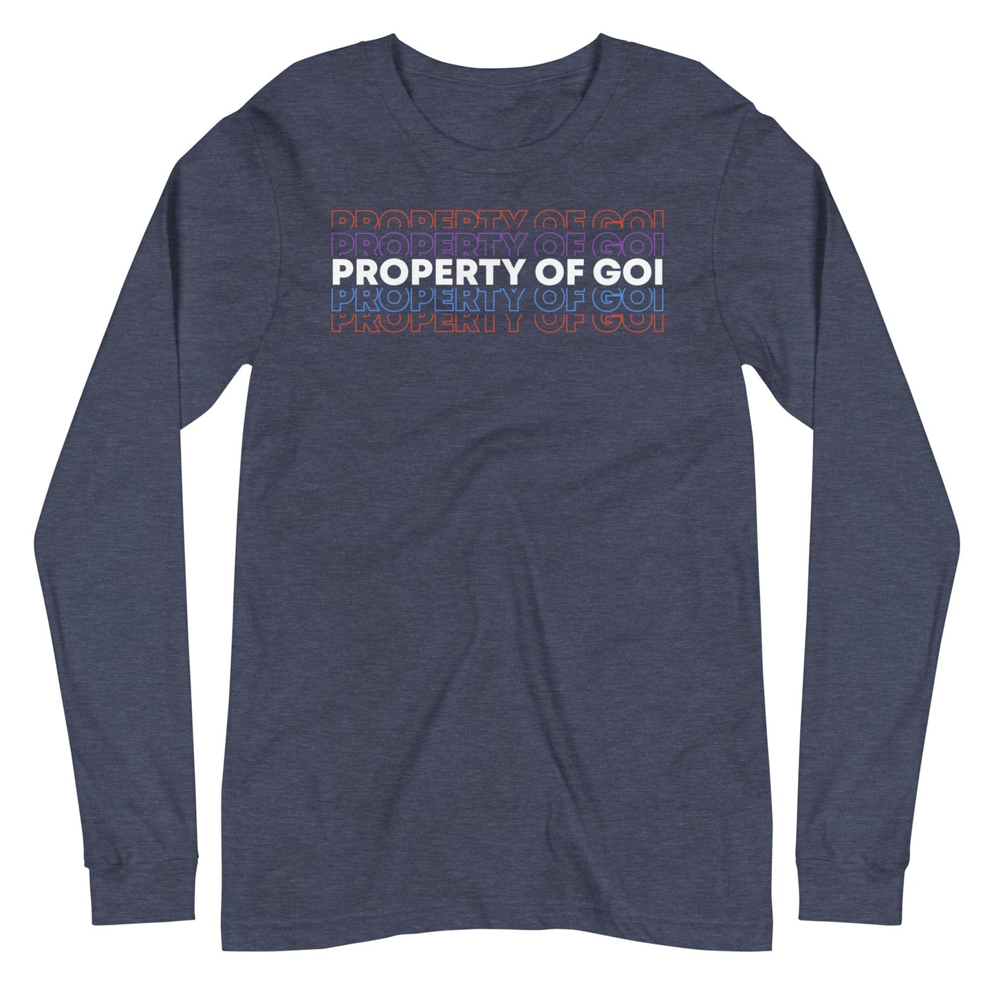 Property of the God of Israel Long Sleeve T-Shirt - Perfect clothing for Israelites, Black Hebrew Israelites, 12 Tribes of Israel, Black Jews and all people of faith.