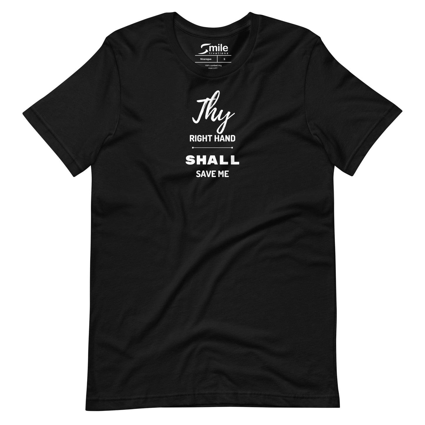 Thy Right Hand Shall Save Me - Smiletivations brand is perfect clothing for Israelites, Black Hebrew Israelites, 12 Tribes of Israel, Black Jews and all people of faith.