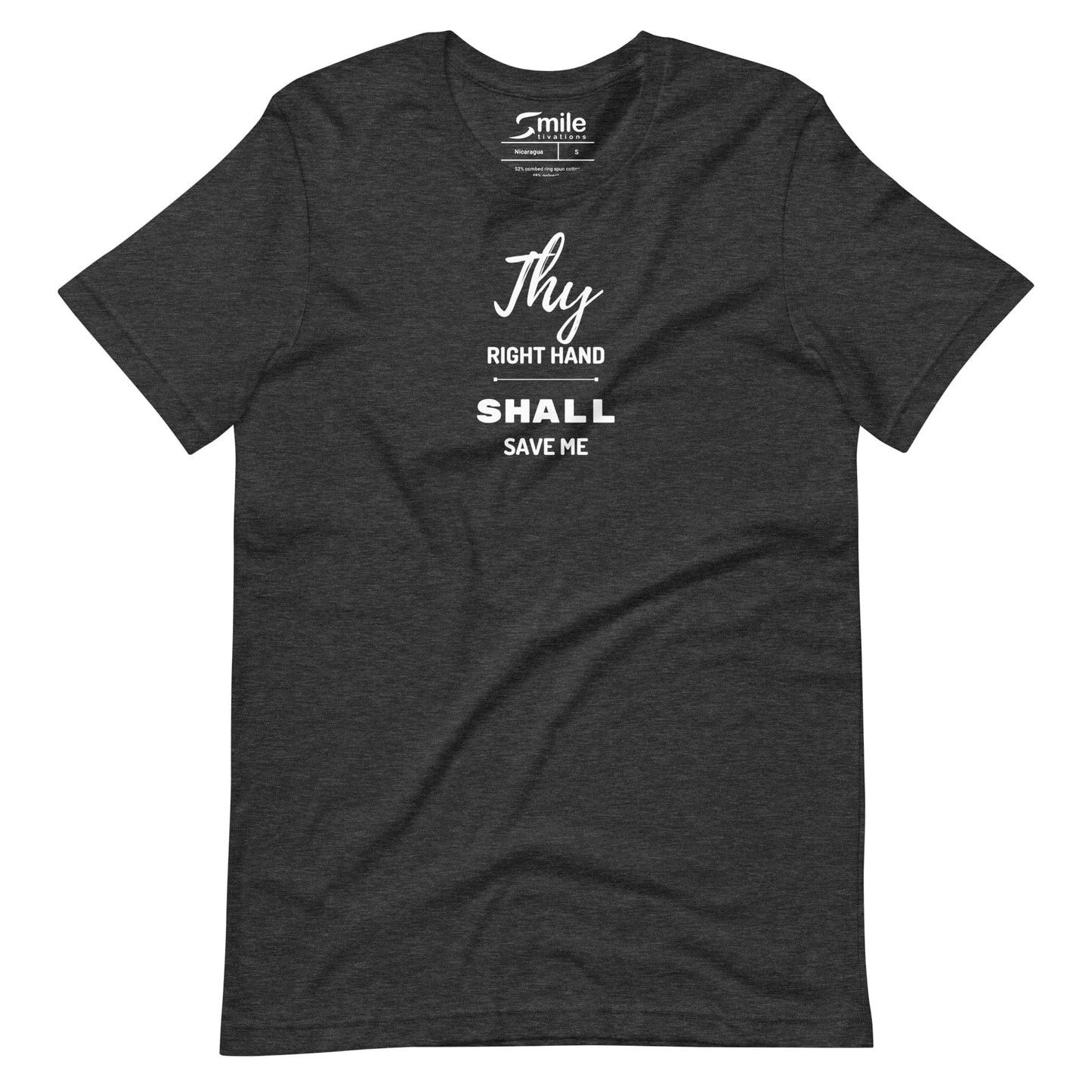 Thy Right Hand Shall Save Me - Smiletivations brand is perfect clothing for Israelites, Black Hebrew Israelites, 12 Tribes of Israel, Black Jews and all people of faith.