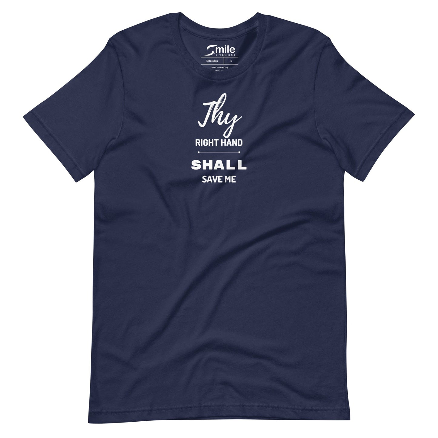 Thy Right Hand Shall Save Me - Smiletivations brand is perfect clothing for Israelites, Black Hebrew Israelites, 12 Tribes of Israel, Black Jews and all people of faith.