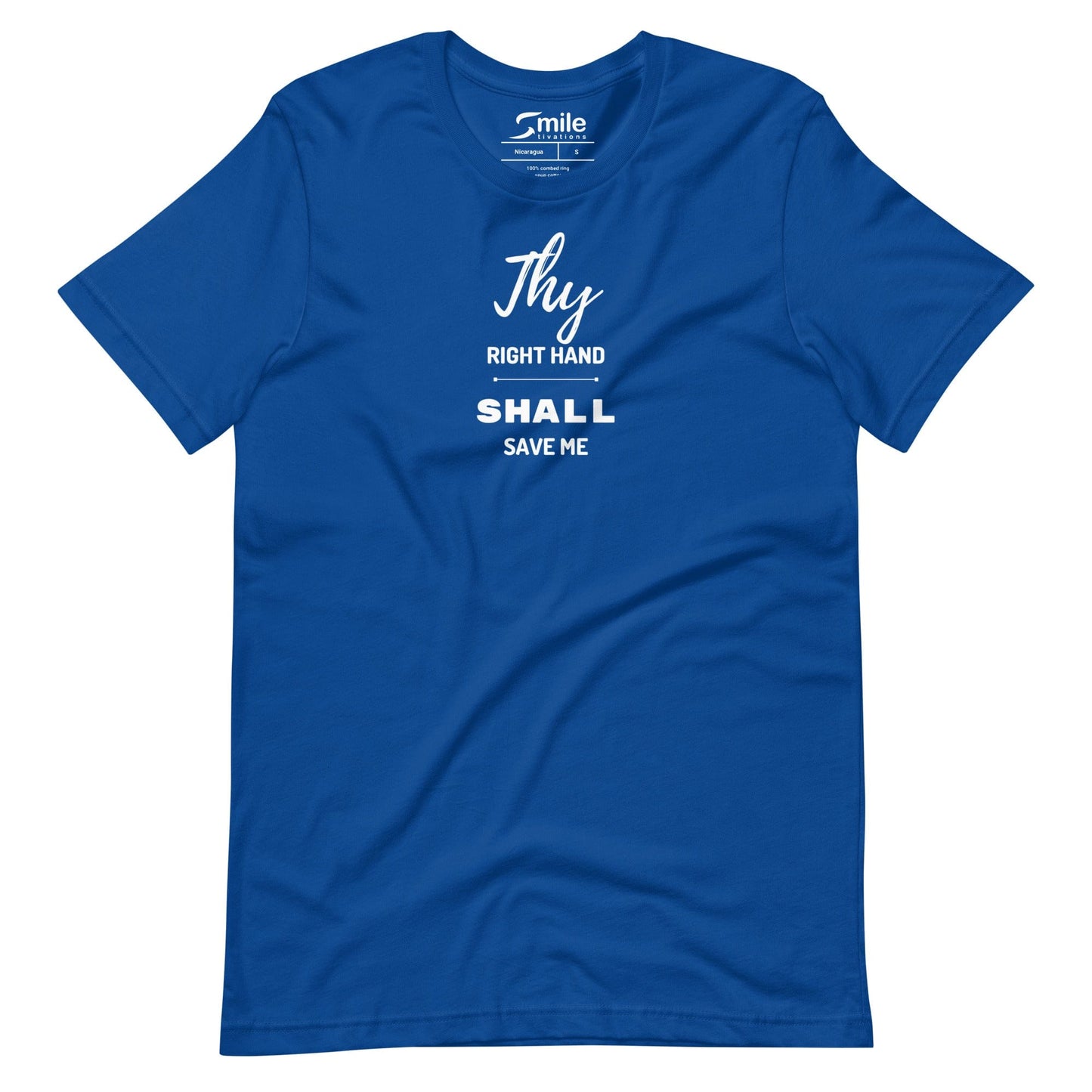 Thy Right Hand Shall Save Me - Smiletivations brand is perfect clothing for Israelites, Black Hebrew Israelites, 12 Tribes of Israel, Black Jews and all people of faith.