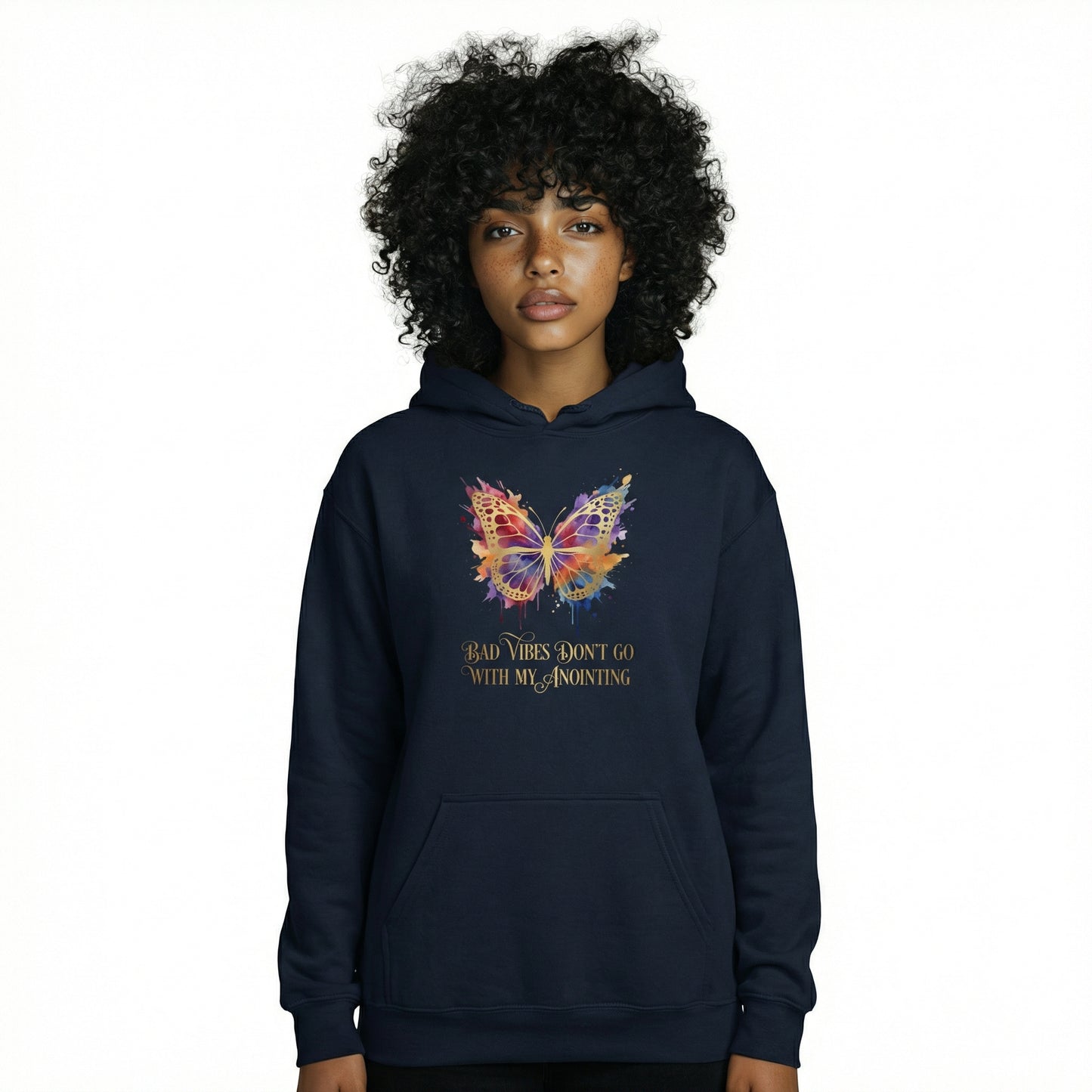 Bad Vibes Don't Go with My Anointing - Hoodie