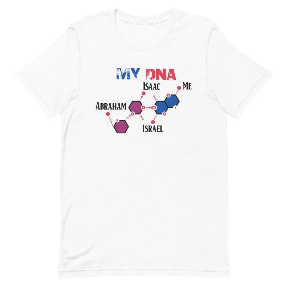 My Israelite DNA T-Shirt - Smiletivations brand is perfect clothing for Israelites, Black Hebrew Israelites, 12 Tribes of Israel, Black Jews and all people of faith.