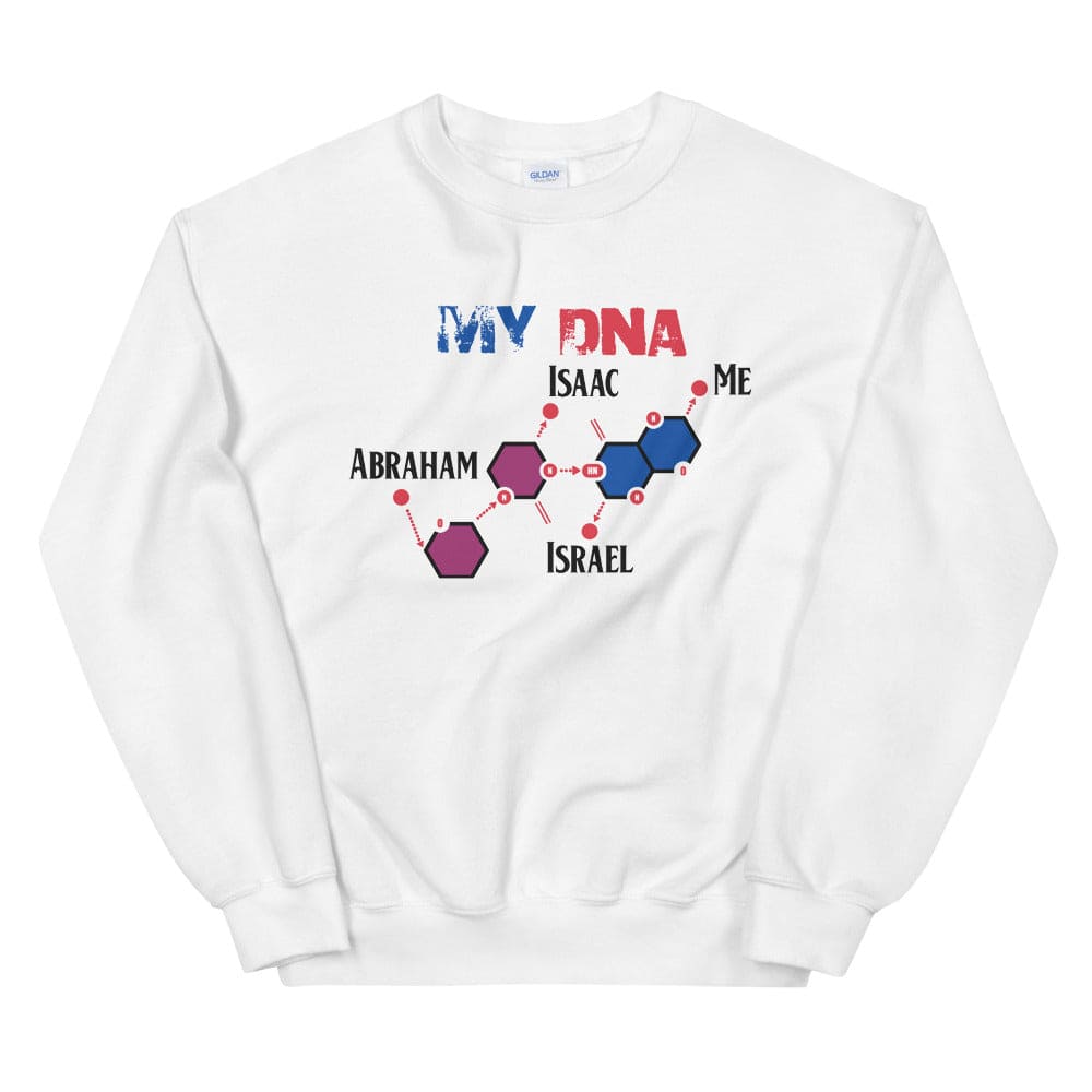 My Israelite DNA Sweatshirt - Perfect clothing for Israelites, Black Hebrew Israelites, 12 Tribes of Israel, Black Jews and all people of faith.