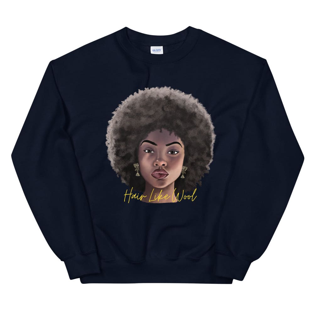 Hair Like Wool Sweatshirt  - Perfect clothing for Israelites, Black Hebrew Israelites, 12 Tribes of Israel, Black Jews and all people of faith.