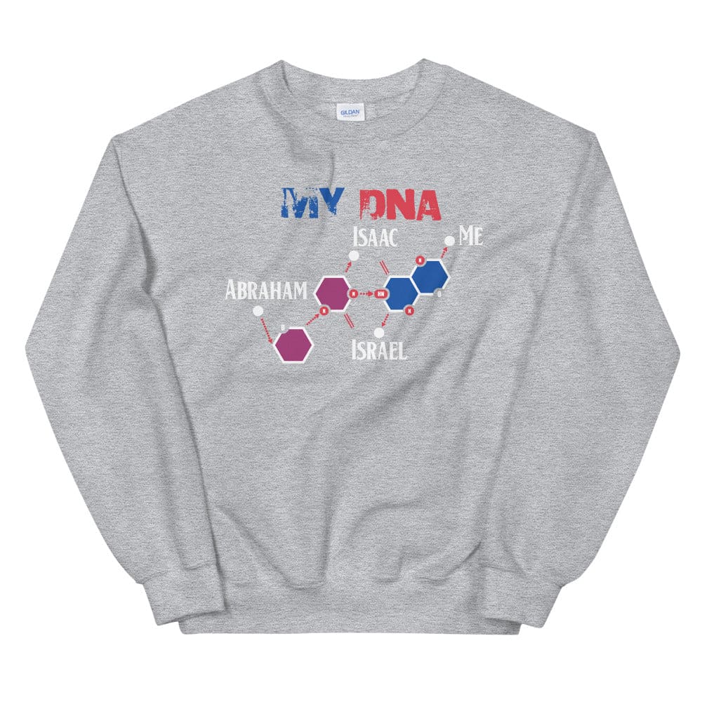 My Israelite DNA Sweatshirt - Perfect clothing for Israelites, Black Hebrew Israelites, 12 Tribes of Israel, Black Jews and all people of faith.