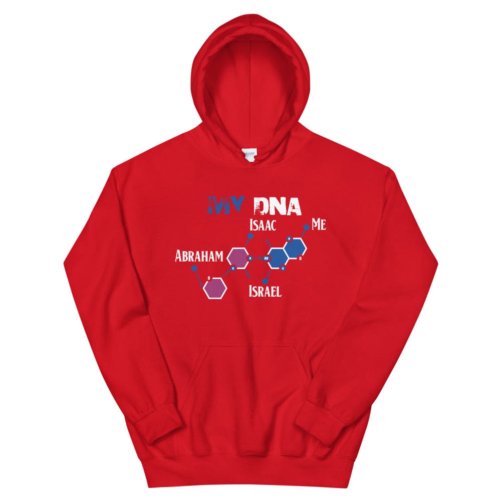 My Israelite DNA Hoodie - Perfect clothing for Israelites, Black Hebrew Israelites, 12 Tribes of Israel, Black Jews and all people of faith.