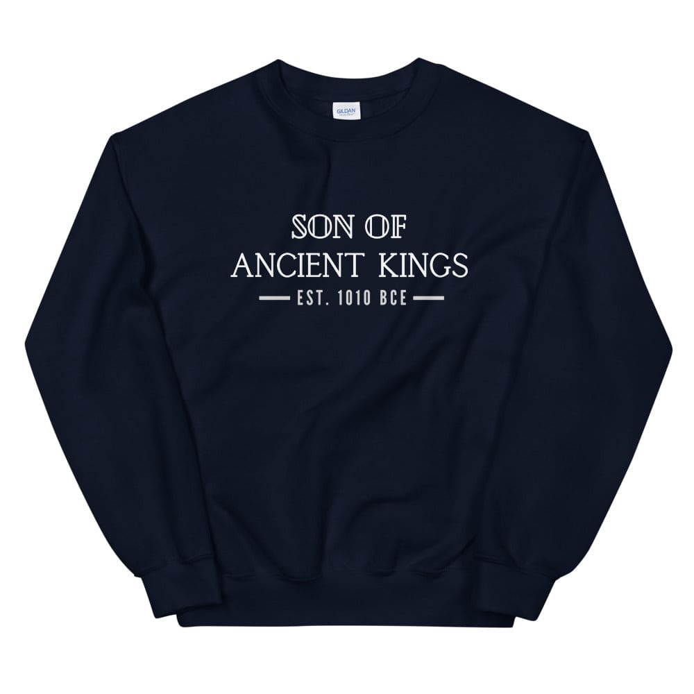 Son of Ancient Kings Sweatshirt  - Perfect clothing for Israelites, Black Hebrew Israelites, 12 Tribes of Israel, Black Jews and all people of faith.