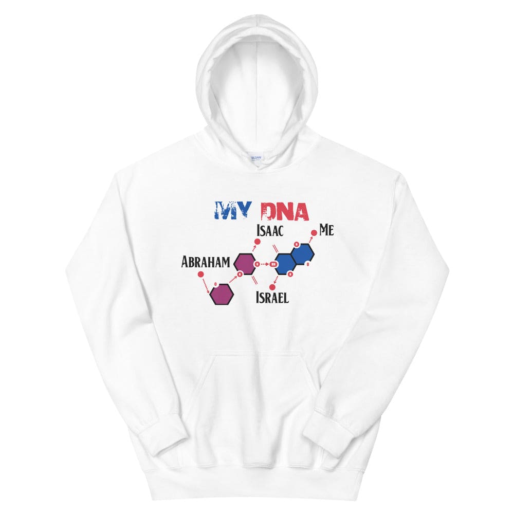 My Israelite DNA Hoodie - Perfect clothing for Israelites, Black Hebrew Israelites, 12 Tribes of Israel, Black Jews and all people of faith.