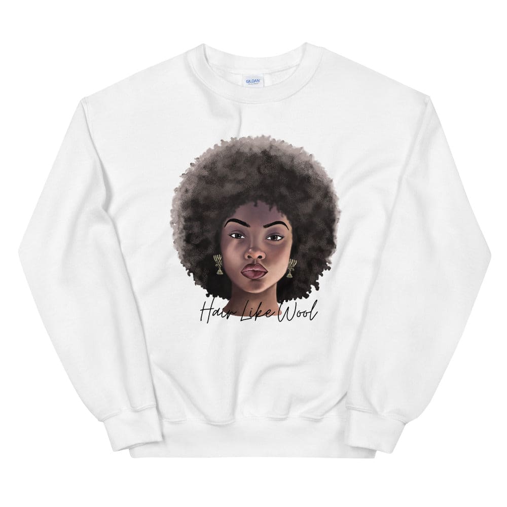 Hair Like Wool Sweatshirt  - Perfect clothing for Israelites, Black Hebrew Israelites, 12 Tribes of Israel, Black Jews and all people of faith.