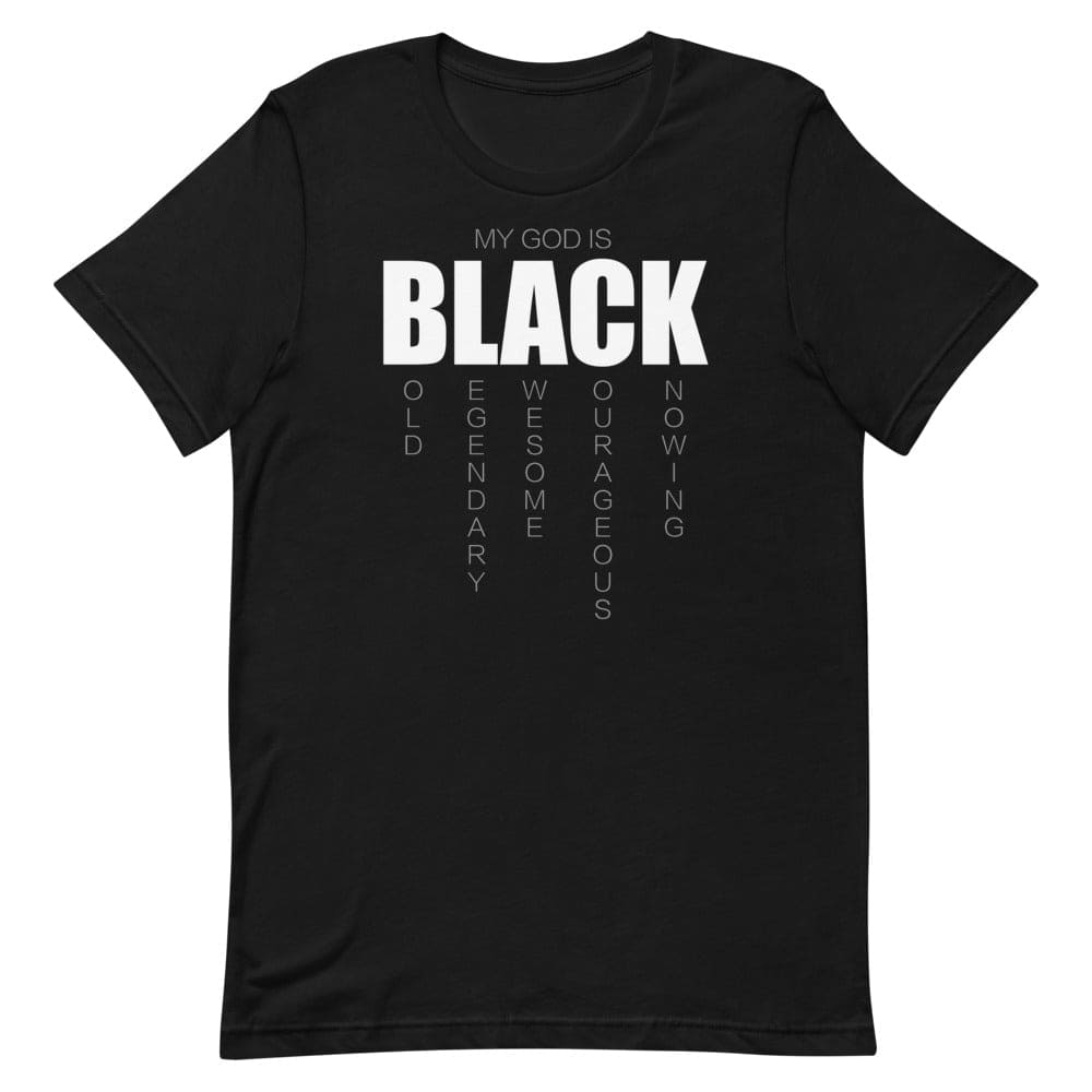 My God is BLACK T-Shirt - Smiletivations brand is perfect clothing for Israelites, Black Hebrew Israelites, 12 Tribes of Israel, Black Jews and all people of faith.