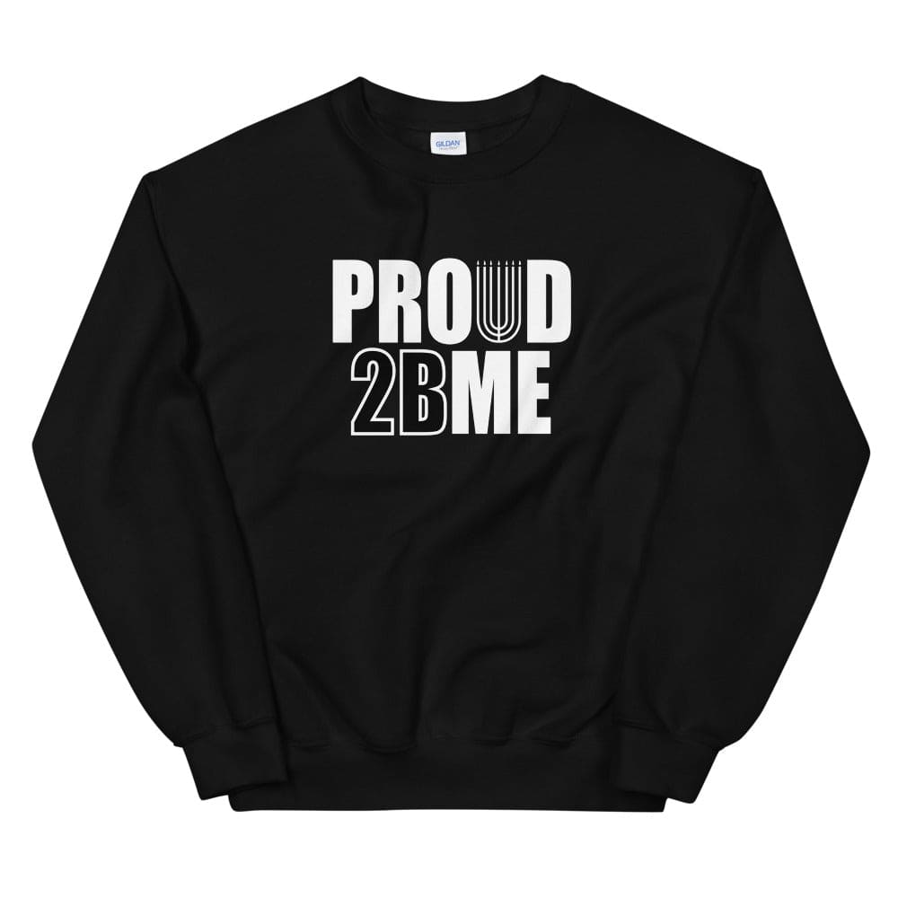 Proud 2 BE ME Sweatshirt - Perfect clothing for Israelites, Black Hebrew Israelites, 12 Tribes of Israel, Black Jews and all people of faith.
