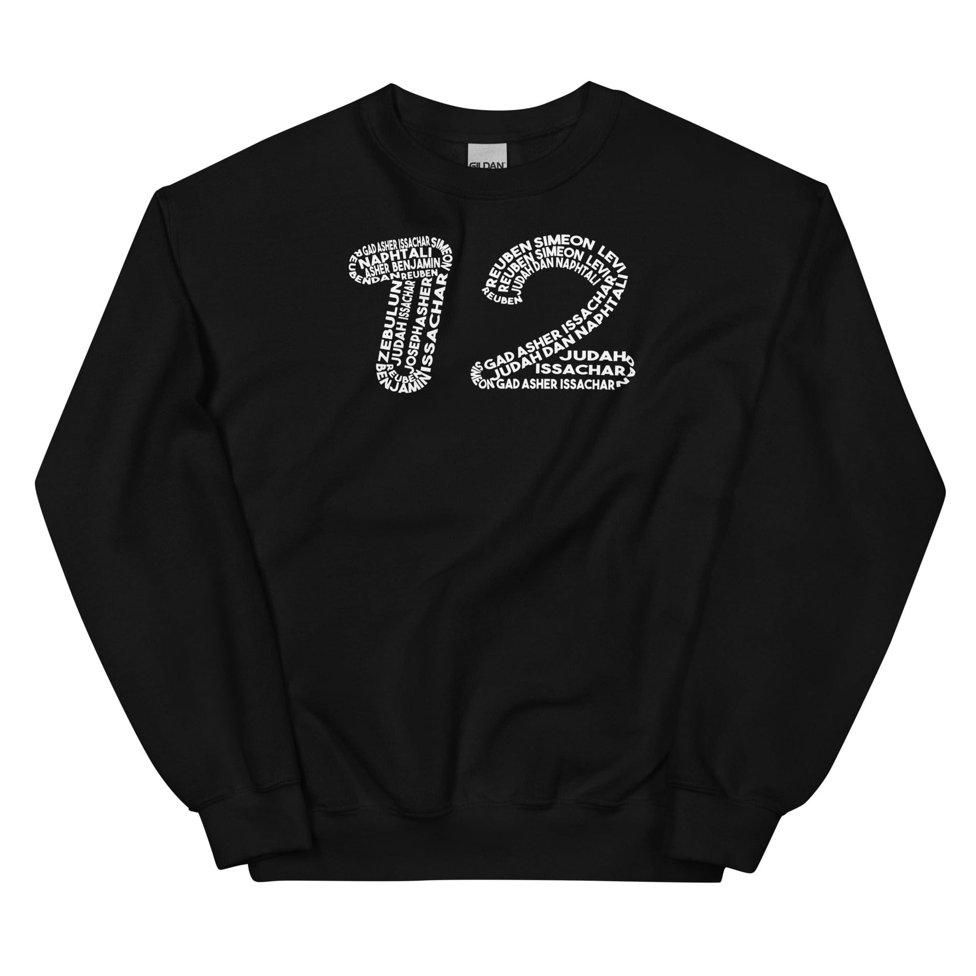 12 Tribes of Israel Sweatshirt - Perfect clothing for Israelites, Black Hebrew Israelites, 12 Tribes of Israel, Black Jews and all people of faith.