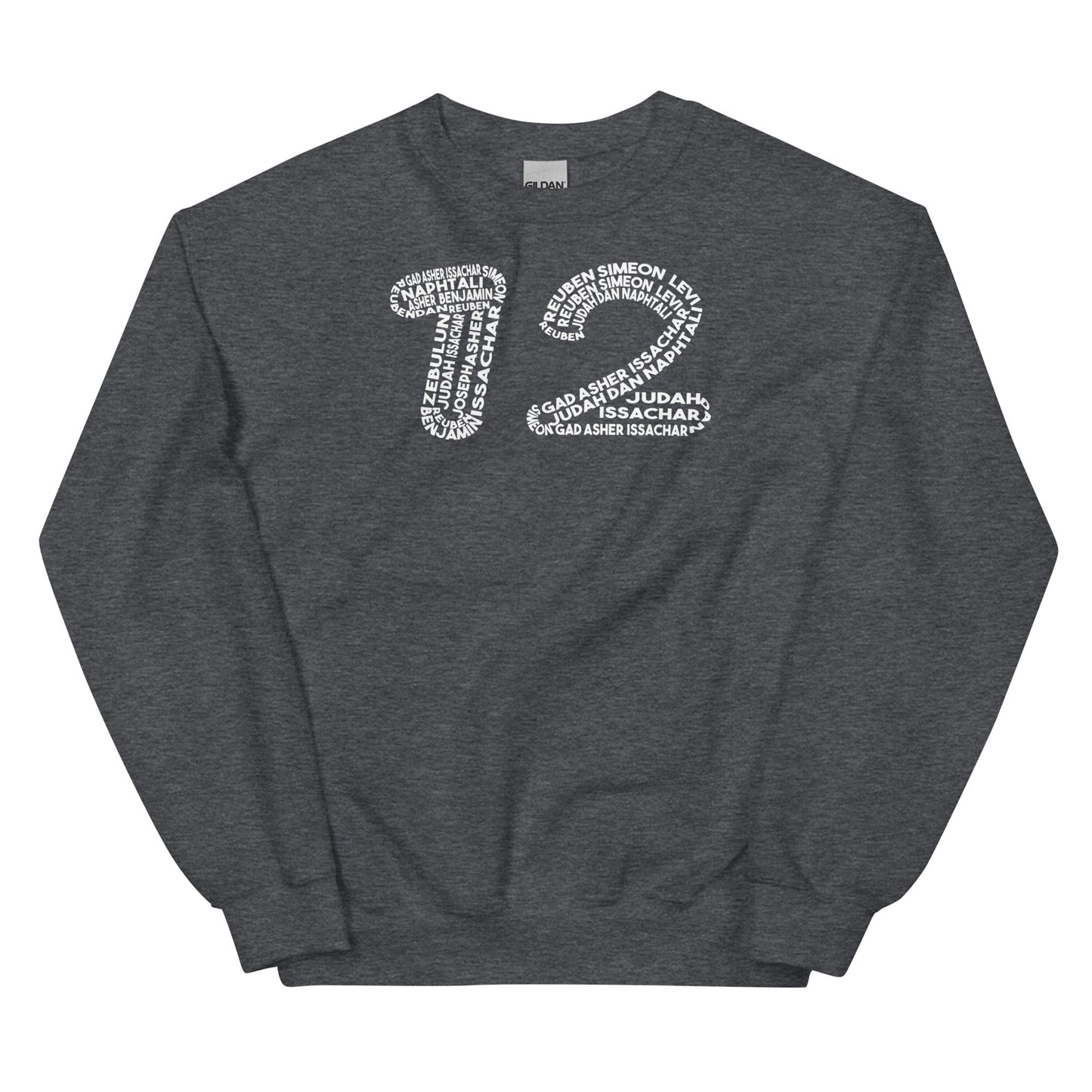 12 Tribes of Israel Sweatshirt - Perfect clothing for Israelites, Black Hebrew Israelites, 12 Tribes of Israel, Black Jews and all people of faith.