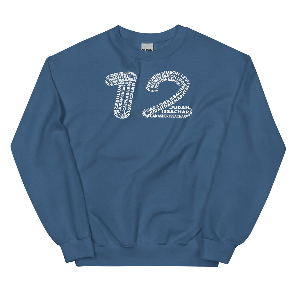 12 Tribes of Israel Sweatshirt - Perfect clothing for Israelites, Black Hebrew Israelites, 12 Tribes of Israel, Black Jews and all people of faith.