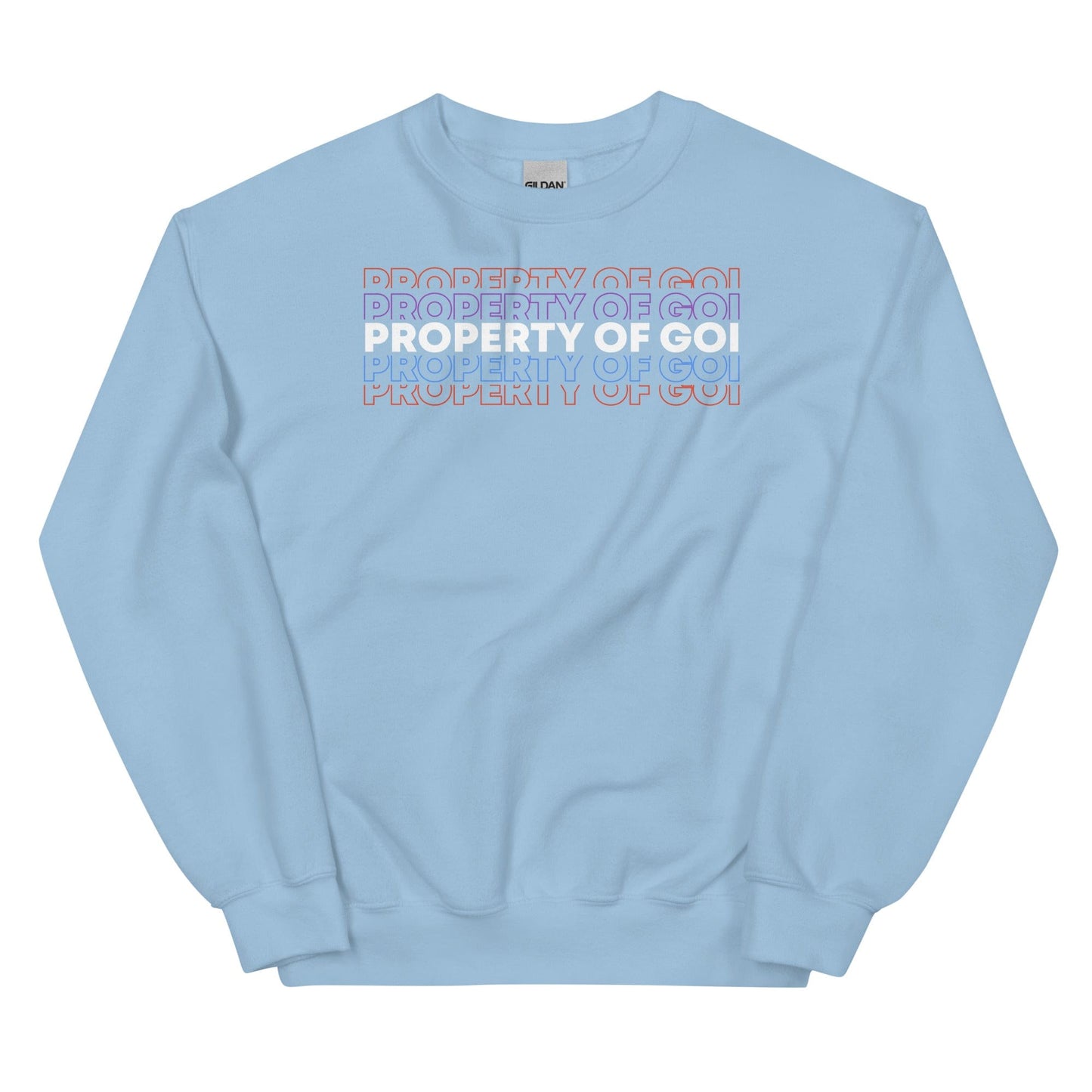 Property of the God of Israel Sweatshirt - Perfect clothing for Israelites, Black Hebrew Israelites, 12 Tribes of Israel, Black Jews and all people of faith.