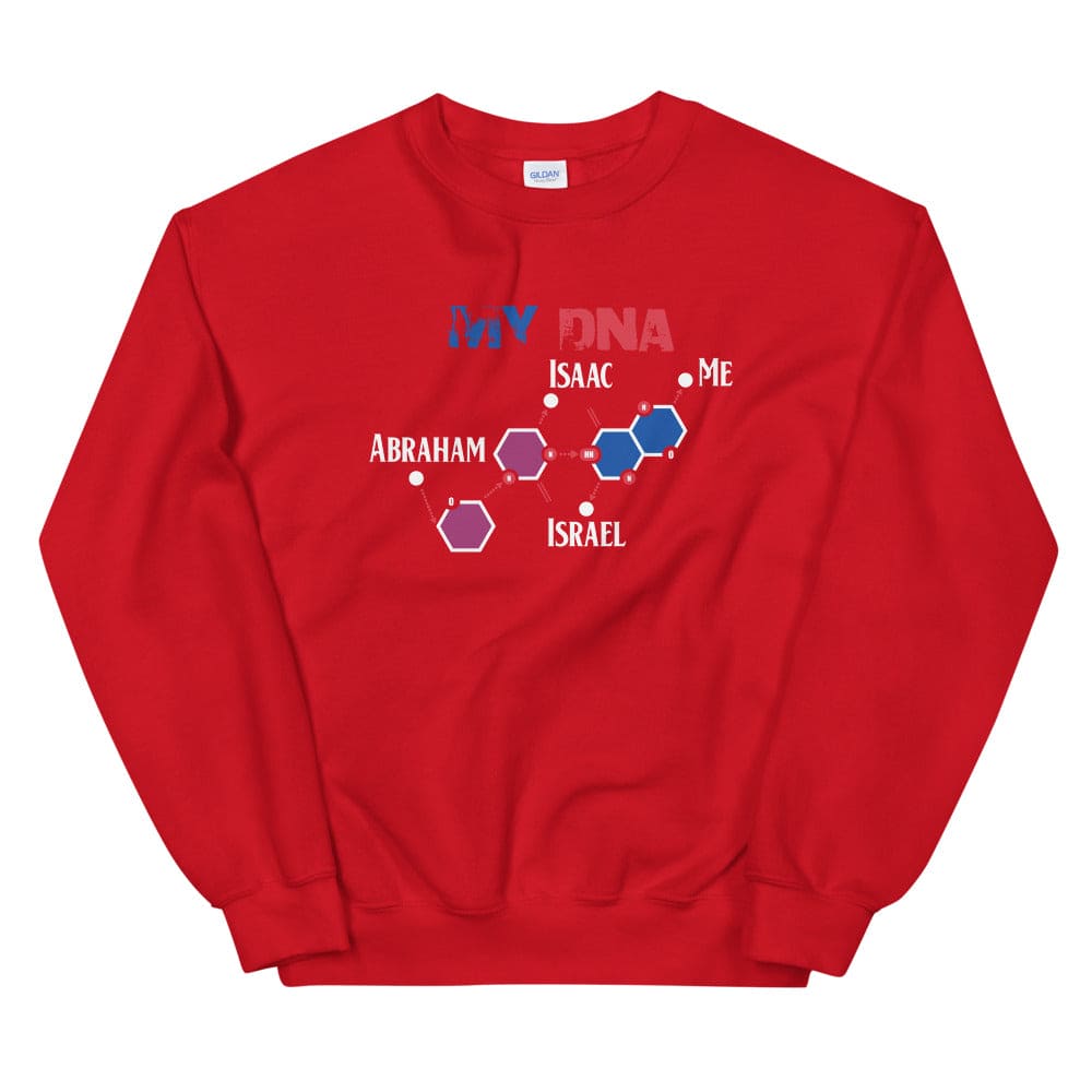 My Israelite DNA Sweatshirt - Perfect clothing for Israelites, Black Hebrew Israelites, 12 Tribes of Israel, Black Jews and all people of faith.