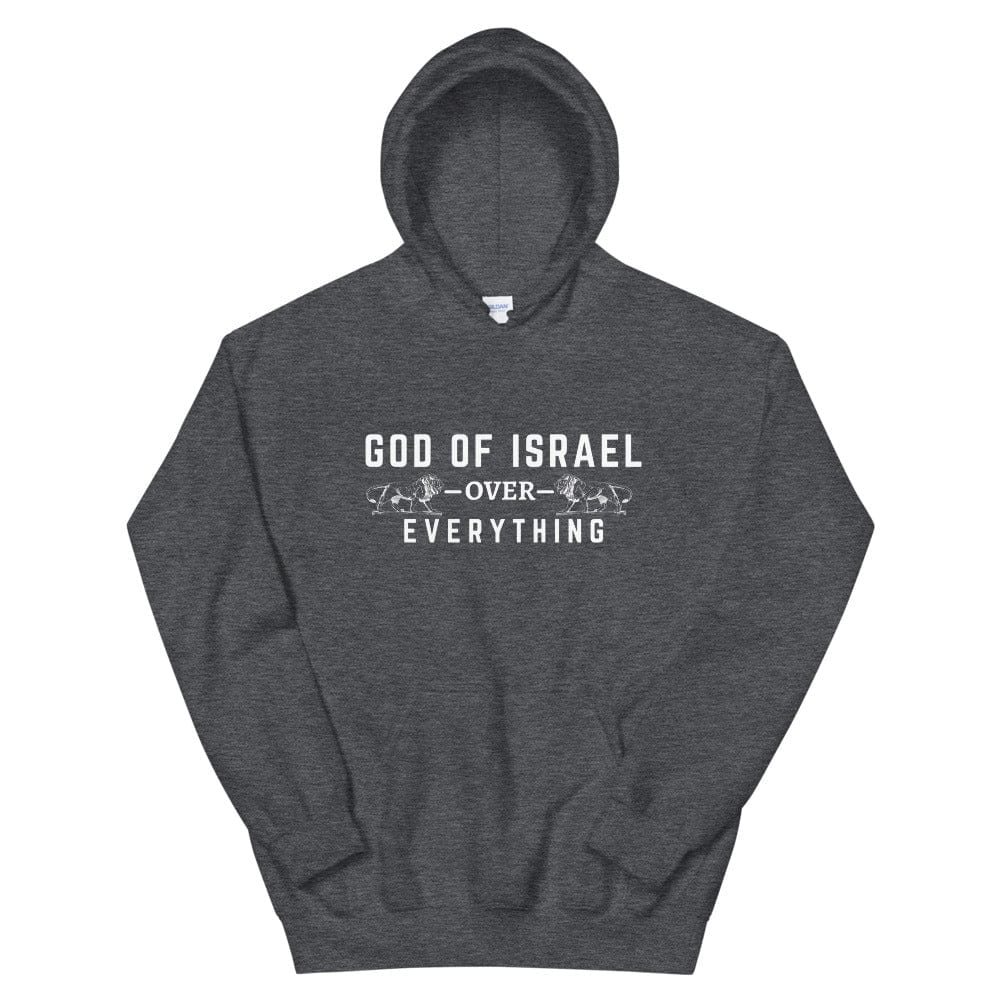 God of Israel over Everything Hoodie - Perfect for Israelites, Black Hebrew Israelites, 12 Tribes of Israel, Black Jews and all people of faith.
