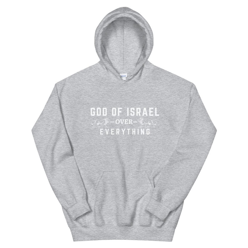 God of Israel over Everything Hoodie - Perfect for Israelites, Black Hebrew Israelites, 12 Tribes of Israel, Black Jews and all people of faith.
