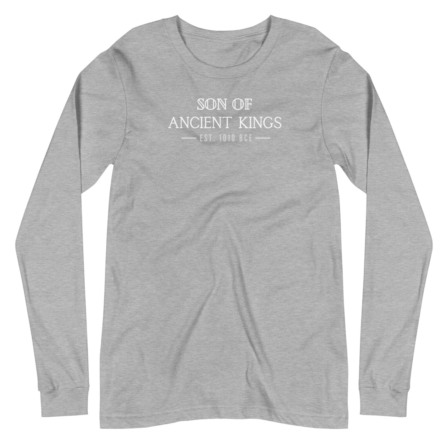 Son of Ancient Kings Long Sleeve T-Shirt - Smiletivations brand is perfect clothing for Israelites, Black Hebrew Israelites, 12 Tribes of Israel, Black Jews and all people of faith.