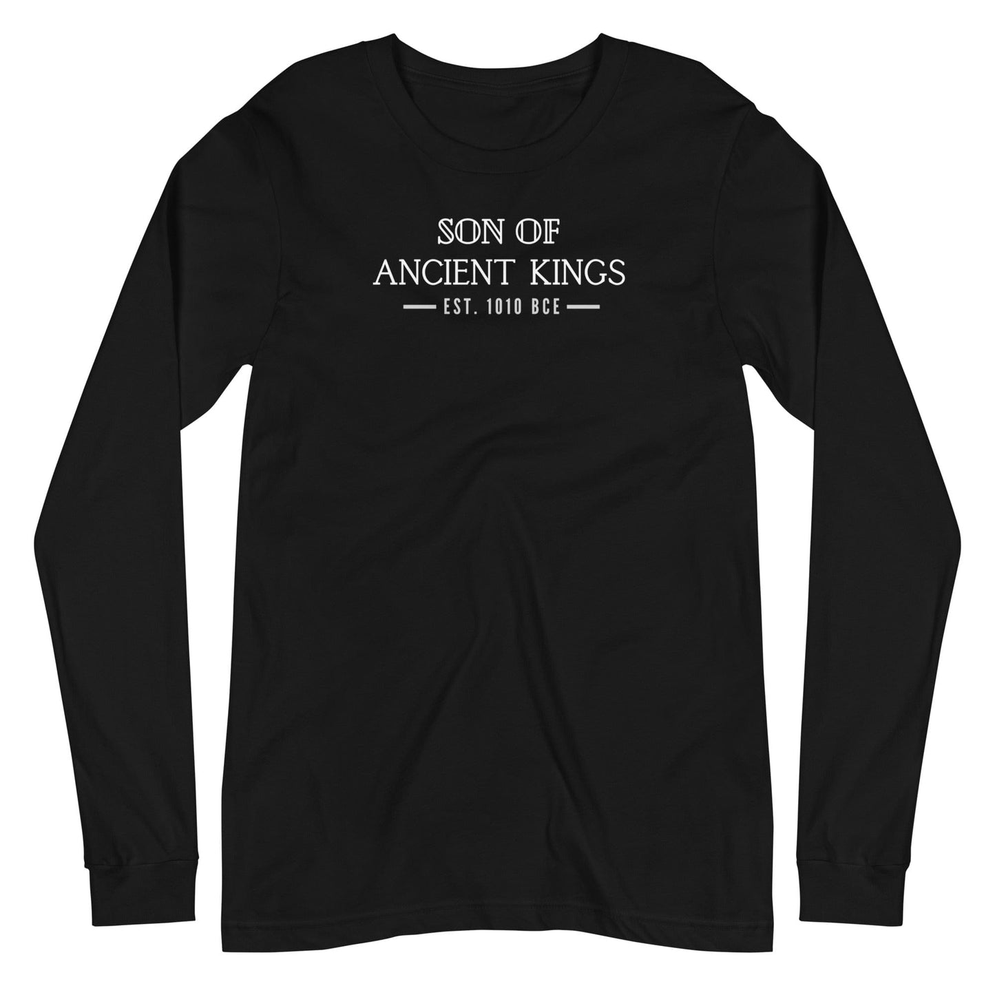 Son of Ancient Kings Long Sleeve T-Shirt - Smiletivations brand is perfect clothing for Israelites, Black Hebrew Israelites, 12 Tribes of Israel, Black Jews and all people of faith.