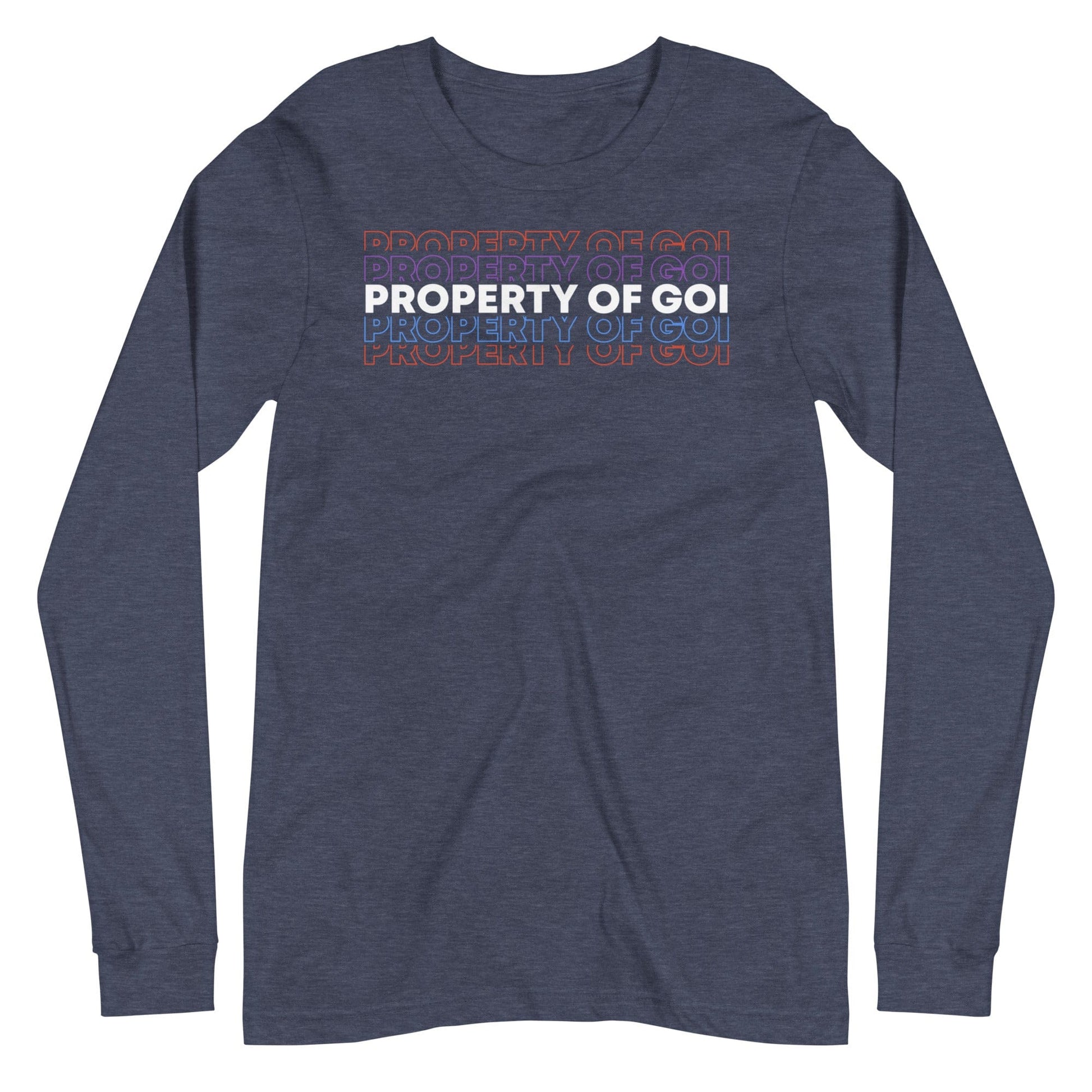 Property of the God of Israel Long Sleeve T-Shirt - Perfect clothing for Israelites, Black Hebrew Israelites, 12 Tribes of Israel, Black Jews and all people of faith.